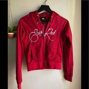 Echo red jacket y2k